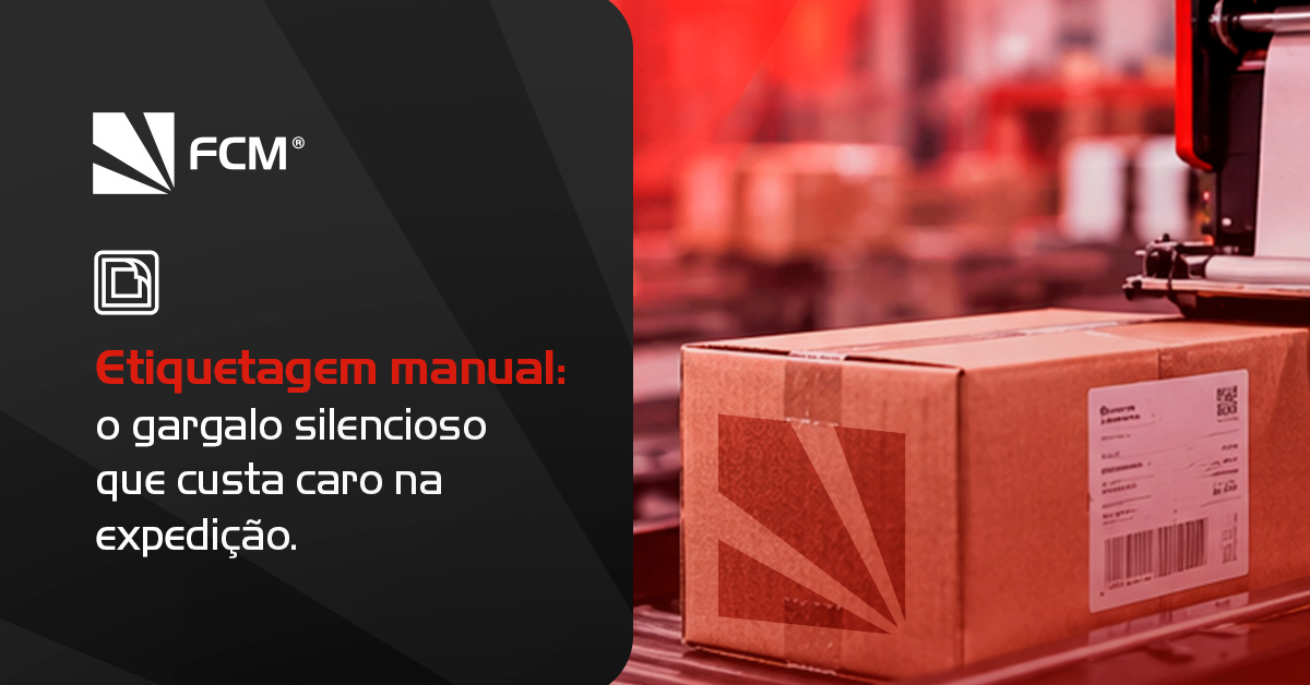 Etiquetagem automática industrial com Print & Apply na expedição